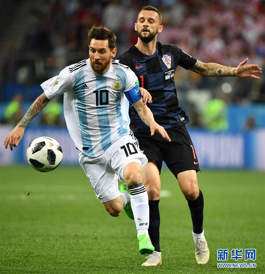 世界杯:克罗地亚队3比0击败阿根廷队