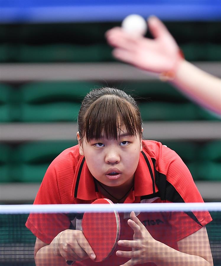 （二青会）（2）乒乓球——社会俱乐部组女子单打决赛赛况　