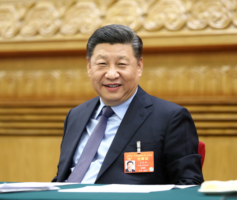 2019年3月10日，<span class="sensitiveWord">习近平</span><span class="sensitiveWord">总书记</span>参加十三届全国人大二次会议福建代表团的审议。